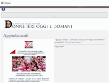 Tablet Screenshot of donneierioggiedomani.it